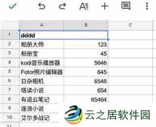 谷歌表格怎么合并单元格
