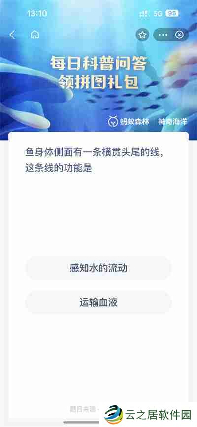 支付宝神奇海洋4.2日答案是什么