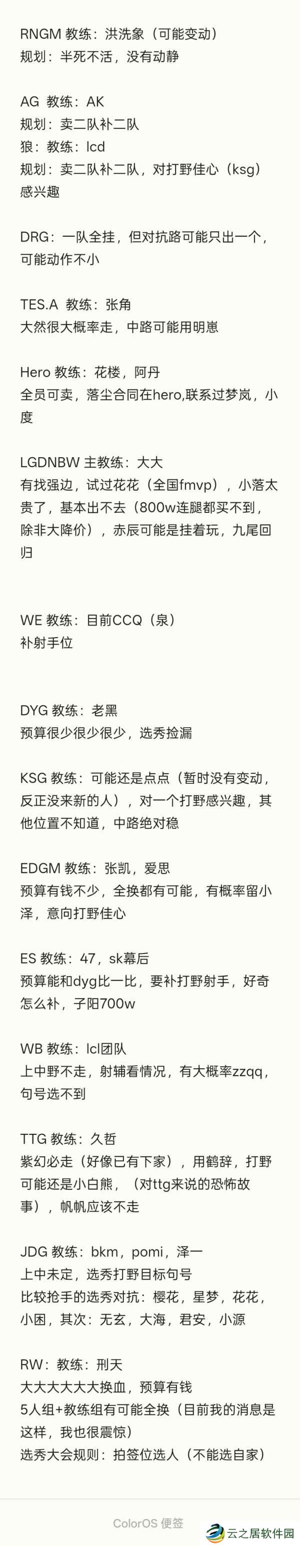 瓜主爆料WB上中野不走，RW侠五人组加教练都可能会动